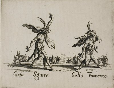 Cicho Sgarra - Collo Francisco, levy 6 alkaen Balli di Sfessaniaa tekijältä Jacques Callot