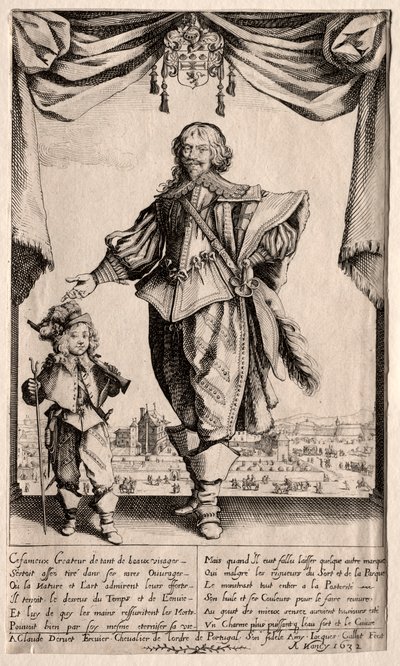 Claude Deruet ja hänen poikansa, 1632. tekijältä Jacques Callot