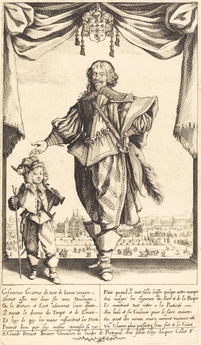 Claude Deruet ja hänen poikansa Jean tekijältä Jacques Callot