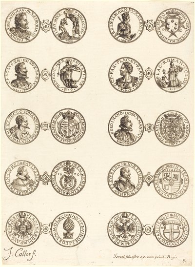 Kolikot [levy 8] tekijältä Jacques Callot