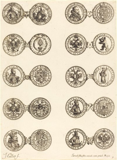 Kolikot [levy 9] tekijältä Jacques Callot