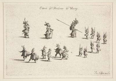 Taistella? La Barri?re, M. de Maceyn sisäänkäynti tekijältä Jacques Callot
