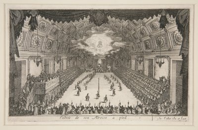 Taistella? Barrier, Hänen korkeutensa sisäänkäynti jalkaisin tekijältä Jacques Callot
