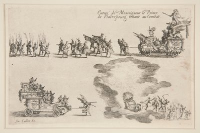 Taistella? la Barri?re, Entr?e du Prince de Plaltzbourg tekijältä Jacques Callot