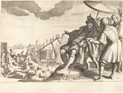 Livornon sataman rakentaminen ja linnoitus tekijältä Jacques Callot