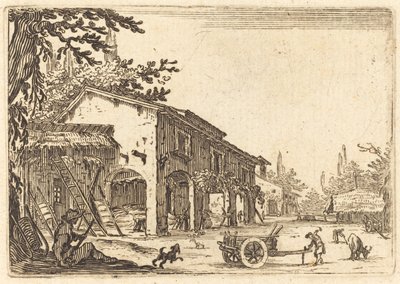 Maatilan piha tekijältä Jacques Callot