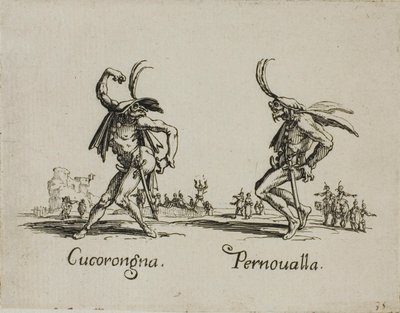 Cucorongna - Pernovalla, levy 2, Balli di Sfessania -lehti tekijältä Jacques Callot