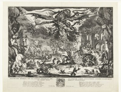 Pyhän Antoniuksen kiusaus tekijältä Jacques Callot