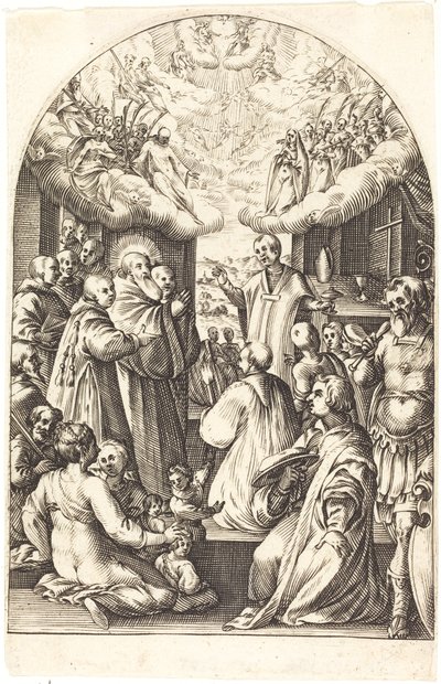 Pyhän Benedictin kuolema tekijältä Jacques Callot