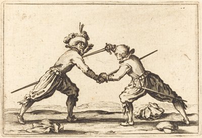 Kaksintaistelu miekkojen kanssa tekijältä Jacques Callot