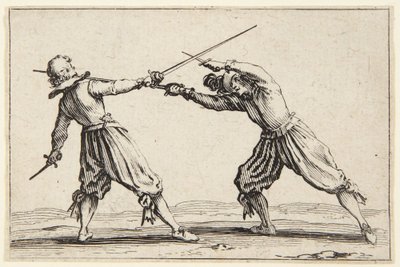 Kaksintaistelu miekoin ja tikarein tekijältä Jacques Callot