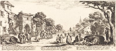 Kuolevat sotilaat tienvarrella tekijältä Jacques Callot