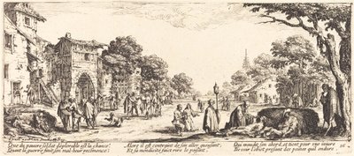 Kuolevat sotilaat tienvarrella tekijältä Jacques Callot