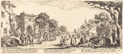 Kuolevat sotilaat tienvarrella tekijältä Jacques Callot