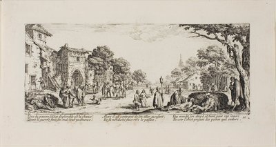 Dying Soldiers by the Roadside, levy kuusitoista The Miseries of Warista tekijältä Jacques Callot