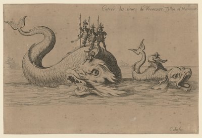 Monsieur de Vroncourtin, Tyllonin ja Marimontin saapuminen tekijältä Jacques Callot