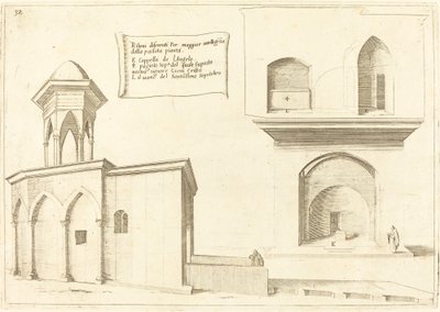 Pyhän haudan kirkon kohottaminen tekijältä Jacques Callot