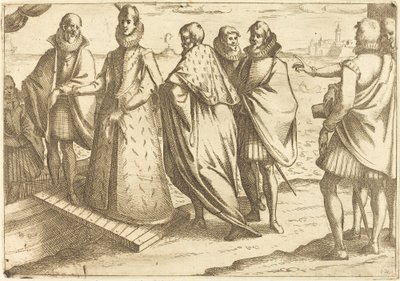 Laivaannousu Genovassa tekijältä Jacques Callot