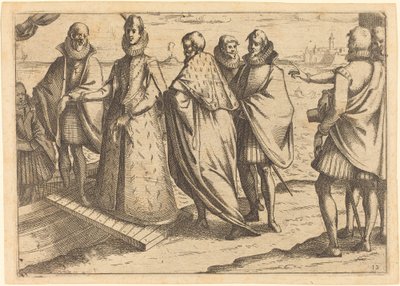 Laivaannousu Genovassa tekijältä Jacques Callot