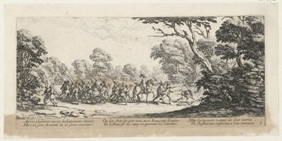 Rikollisten paljastuminen, sarjan ”Sodan kauhut” 9. osa tekijältä Jacques Callot