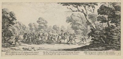Rikollisten paljastuminen, sarjan ”Sodan kauhut” 9. osa tekijältä Jacques Callot
