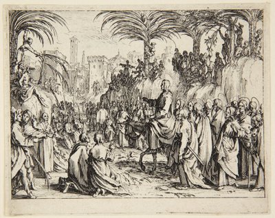 Saapuminen Jerusalemiin tekijältä Jacques Callot