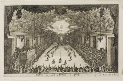 Hänen korkeutensa sisääntulo jalkaisin, The Combat at the Barrierista tekijältä Jacques Callot