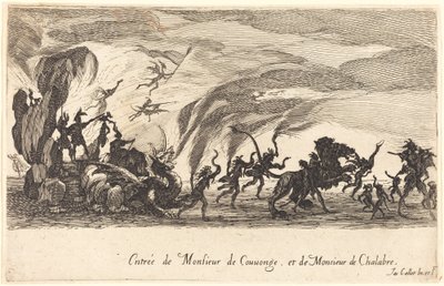 M. de Couvongen ja M. de Chalabren osallistuminen tekijältä Jacques Callot