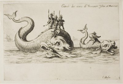 Mm:n sisääntulo. de Vroncourt, Tyllon ja Marimont, The Combat at the Barrierista tekijältä Jacques Callot