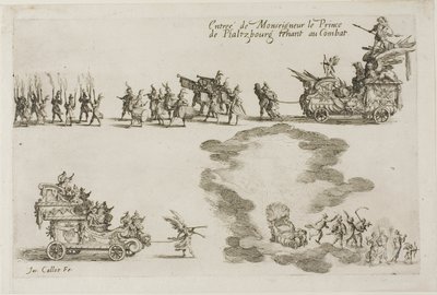 Monseigneur, Phalsbourgin prinssi, puolustaja taistelussa, julkaisusta The Combat at the Barrier tekijältä Jacques Callot