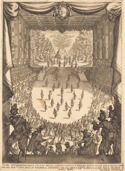 Ensimmäinen Intermezzo, 1617. tekijältä Jacques Callot