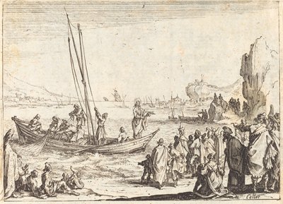Miesten kalastaja tekijältä Jacques Callot