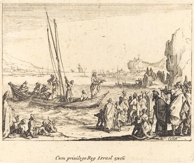 Miesten kalastaja tekijältä Jacques Callot