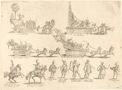 Kellukkeet ja osallistujat tekijältä Jacques Callot