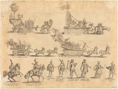 Kellukkeet ja osallistujat tekijältä Jacques Callot