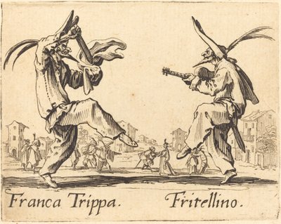 Franca Trippa ja Fritellino tekijältä Jacques Callot