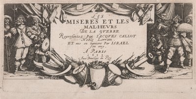 Etukappale elokuvalle The Large Miseries of War tekijältä Jacques Callot