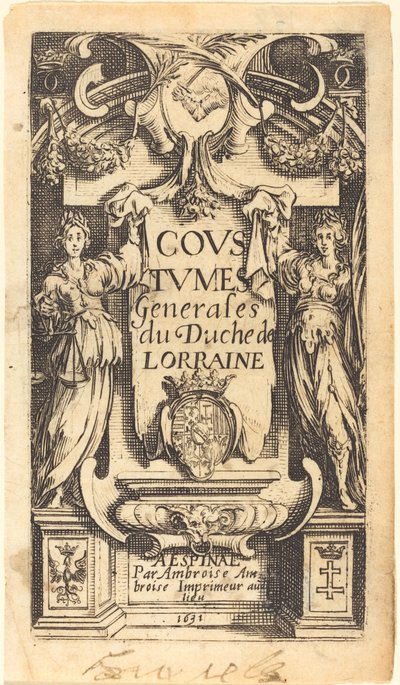 Etukappale elokuvalle "The Customs of Lorraine" tekijältä Jacques Callot