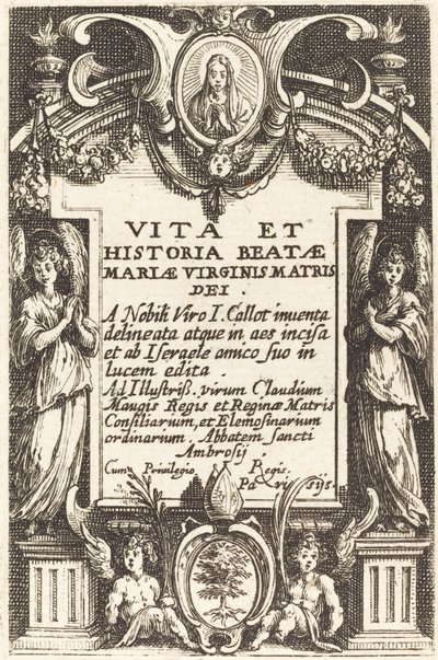 Etukappale elokuvalle "The Life of the Virgin" tekijältä Jacques Callot