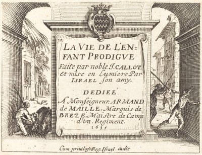 Etukappale elokuvalle "The Prodigal Son" tekijältä Jacques Callot