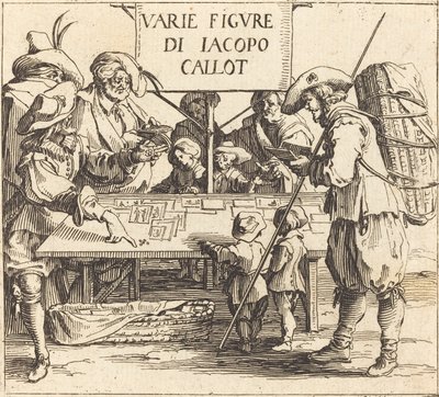 Etukappale "Varie Figurelle" tekijältä Jacques Callot