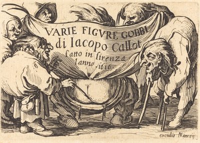 Etukappale kappaleeseen "Varie Figure Gobbi" ("Various Hunchback Figures") tekijältä Jacques Callot