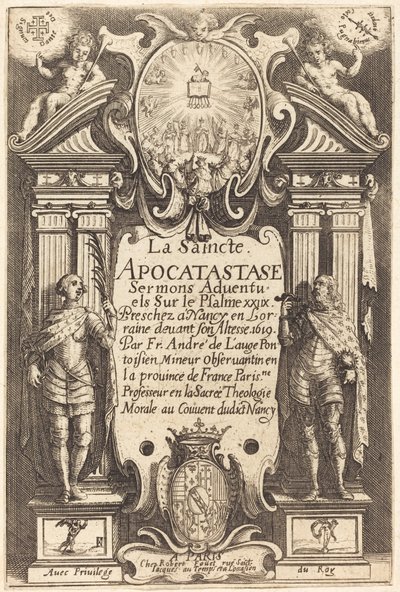 Pyhän Apocatatasen etulevy tekijältä Jacques Callot