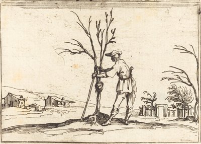Puutarhuri karsii puuta tekijältä Jacques Callot