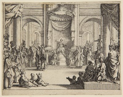 Jeesus-lapsi lainopettajien joukossa tekijältä Jacques Callot