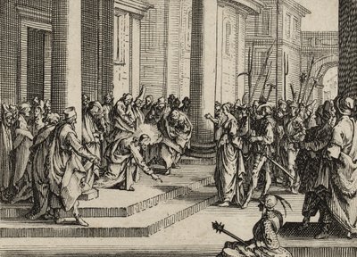 Jeesus ja avionrikkoja, 1635 tekijältä Jacques Callot