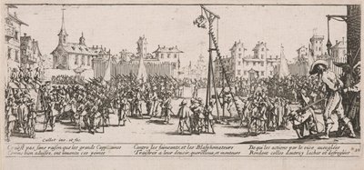 Strapado, kuvitus teoksesta The Large Miseries of War tekijältä Jacques Callot