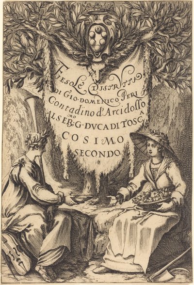 Kaunis puutarhuri, 1619. tekijältä Jacques Callot