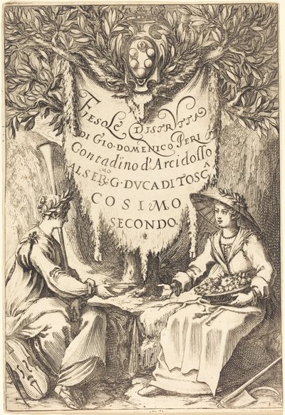 Kaunis puutarhuri, 1619. tekijältä Jacques Callot