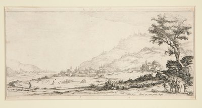 Metsästyslinnut, Giovanni de Medicin maisemista tekijältä Jacques Callot
